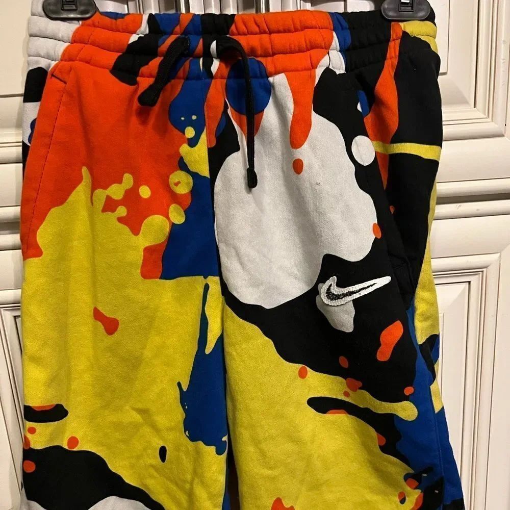 Nike Basketball Splatter Pack graphic shorts in black/multi L